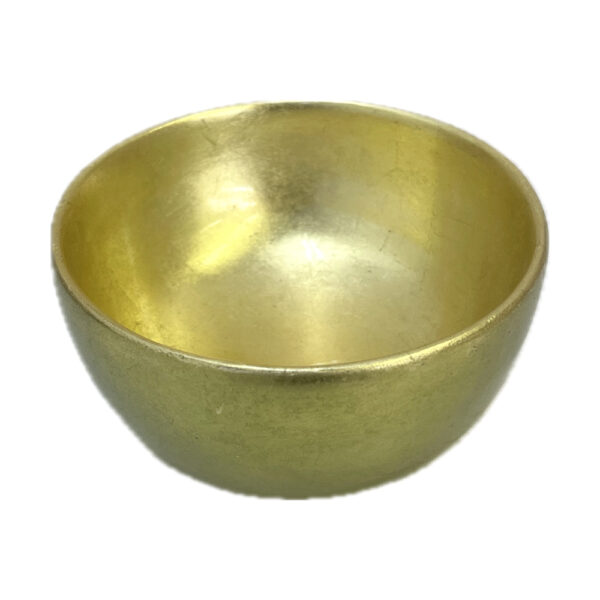 Round Golden Brass Bowl