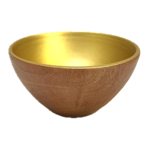 "Golden Nest" Wooden Bowl