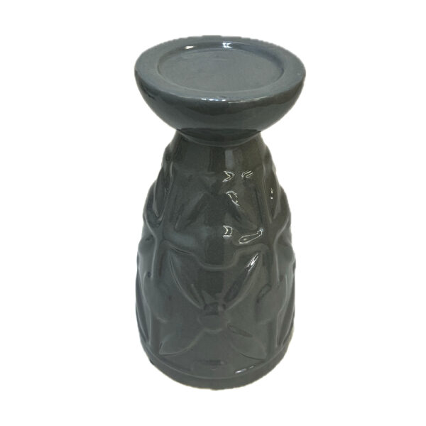Lg Ceramic Candles holder - Grey