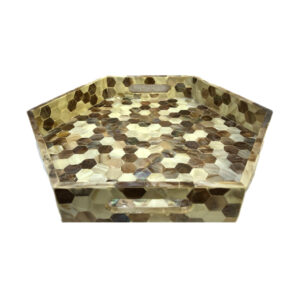 Octagon Serving/Vanity Tray with Handles - Image 2